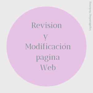 Revision y Modificacion Pagina Web